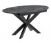 Разтегателна трапезна маса Спайдер Елипс - Въглен камък