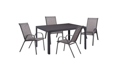Градинска маса и столове HM21004 - Сив