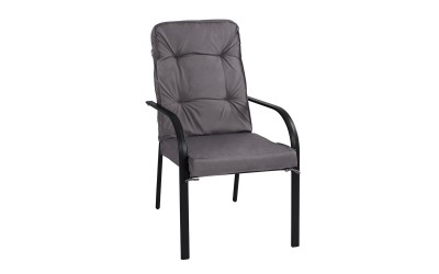 Метален градински стол Endika HM5680.01 - Сив
