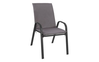 Градински стол Leon HM10573.01 - Сив