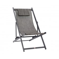 Сгъваем плажен стол HM5076.10 - Сив