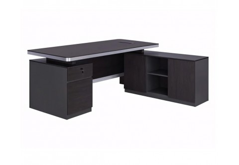 Ъглово бюро за компютър Rosewood HM2092R - Венге/Сиво Ъглово бюро за компютър Rosewood HM2092R - Венге/Сиво