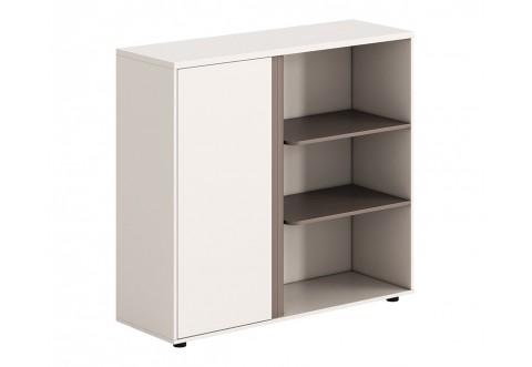Офис шкаф с вратичка Newline HM18282 - Кремавобяло/Светлокафяво Офис шкаф с вратичка Newline HM18282 - Кремавобяло/Светлокафяво
