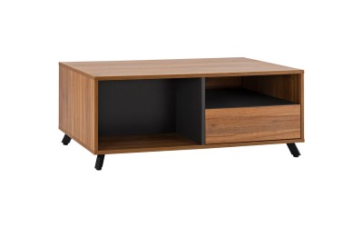 Помощна офис масичка Supreme HM2376 - Меден дъб/Сив