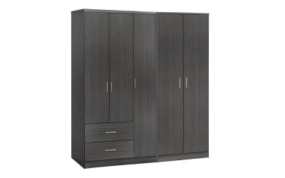 Петкрилен гардероб HM21234.01 - Зебрано