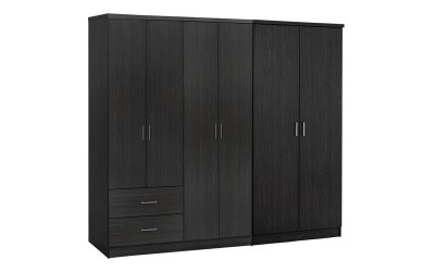 Шесткрилен гардероб HM21235.01 - Зебрано