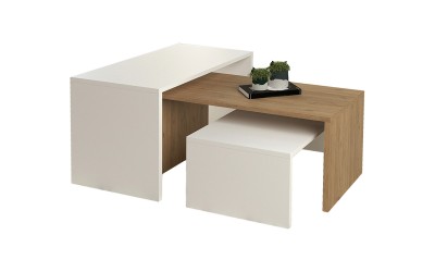 Холни маси 3 в 1 Bentil HM9444.11- Бяло/ Сонома