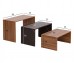 Холни маси 3 в 1 Bentil HM9444.12 - Орех/Черен мрамор Холни маси 3 в 1 Bentil HM9444.12 - Орех/Черен мрамор