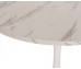 Кръгла трапезна маса Rollo HM9421.11 - Бял мрамор/Бяло Кръгла трапезна маса Rollo HM9421.11 - Бял мрамор/Бяло