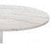 Кръгла трапезна маса Rollo HM9422.11 - Бял мрамор/Бяло Кръгла трапезна маса Rollo HM9422.11 - Бял мрамор/Бяло