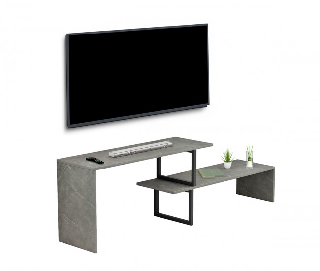 ТВ шкаф Briggite HM8892.11 - Светлосиво камък ТВ шкаф Briggite HM8892.11 - Светлосиво камък