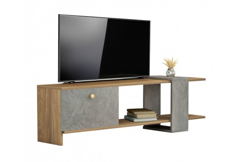 ТВ шкаф Henriette HM8900.13 - Натурален/Сив ТВ шкаф Henriette HM8900.13 - Натурален/Сив