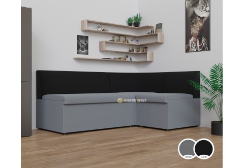 Кухненски ъгъл Торонто - Светлосив/Черен