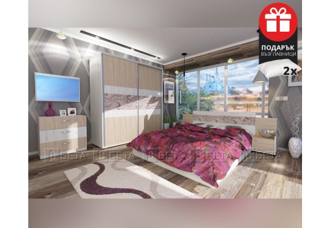 Спален комплект с матрак Адоре - По поръчка, 160/200 см, Цвят по каталог Спален комплект с матрак Адоре - По поръчка, 160/200 см, Цвят по каталог