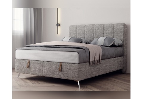 Тапицирана спалня Dolce Notte - 160/200 см, Сива Тапицирана спалня Dolce Notte - 160/200 см, Сива