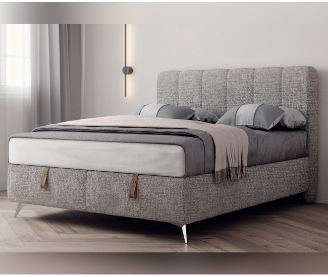 Тапицирана спалня Dolce Notte - 160/200 см, Сива Тапицирана спалня Dolce Notte - 160/200 см, Сива