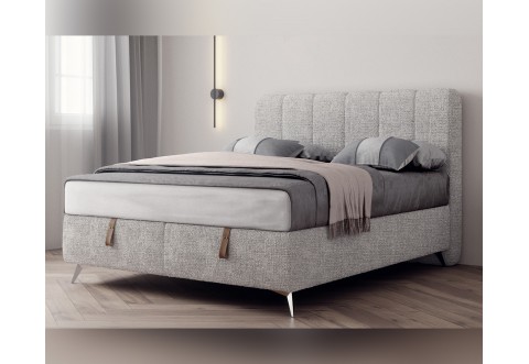 Тапицирана спалня Dolce Notte - 180/200 см, Светлосива Тапицирана спалня Dolce Notte - 180/200 см, Светлосива