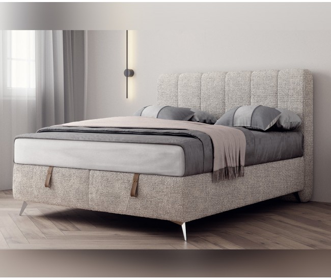 Тапицирана спалня Dolce Notte - 180/200 см, Бежова Тапицирана спалня Dolce Notte - 180/200 см, Бежова