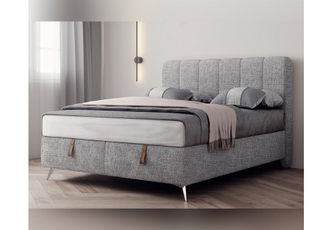 Тапицирана спалня Dolce Notte - 160/200 см, Тъмносива Тапицирана спалня Dolce Notte - 160/200 см, Тъмносива