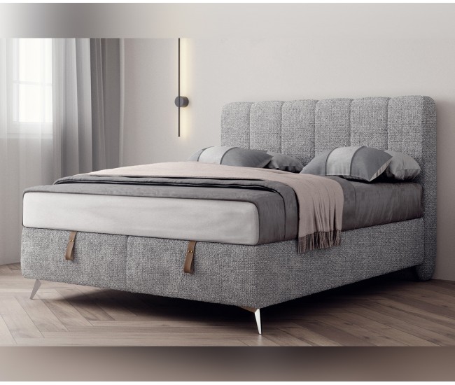 Тапицирана спалня Dolce Notte - 160/200 см, Тъмносива Тапицирана спалня Dolce Notte - 160/200 см, Тъмносива