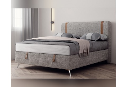 Тапицирана спалня Dolce Vita - 160/200 см, Сива Тапицирана спалня Dolce Vita - 160/200 см, Сива