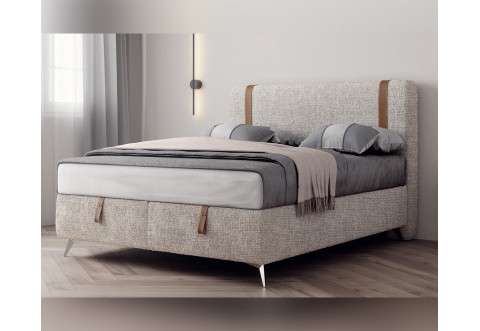 Тапицирана спалня Dolce Vita - 160/200 см, Бежова Тапицирана спалня Dolce Vita - 160/200 см, Бежова