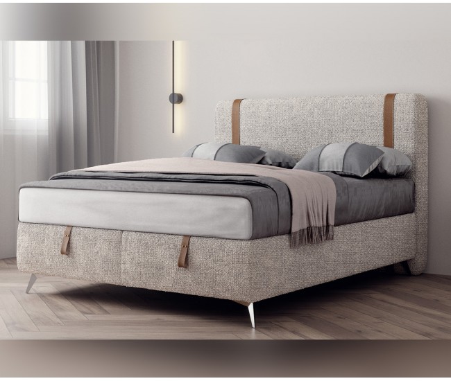 Тапицирана спалня Dolce Vita - 160/200 см, Бежова Тапицирана спалня Dolce Vita - 160/200 см, Бежова