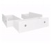 Спалня Nepo Plus LOZ3S/140 - 140/200 см, Бяла Спалня Nepo Plus LOZ3S/140 - 140/200 см, Бяла