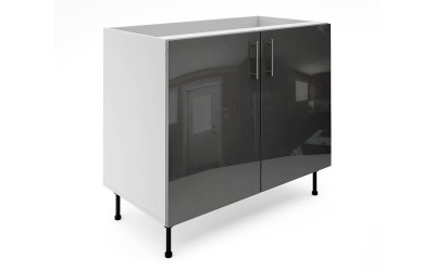 Долен кухненски шкаф Лукс Гланц М6 - 100 см - MDF Антрацит Гланц