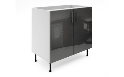 Долен кухненски шкаф Лукс Гланц М6 - 90 см - MDF Антрацит Гланц