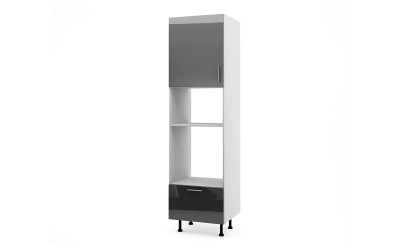 Колонен кухненски шкаф Лукс Гланц М14 - 60 см - MDF Антрацит Гланц