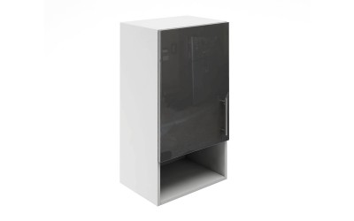 Горен кухненски шкаф Лукс Гланц М18 - 40 см - MDF Антрацит Гланц