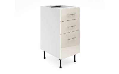 Долен кухненски шкаф Лукс Гланц М4 - 40 см - MDF Крем Гланц