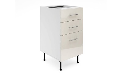 Долен кухненски шкаф Лукс Гланц М4 - 45 см - MDF Крем Гланц