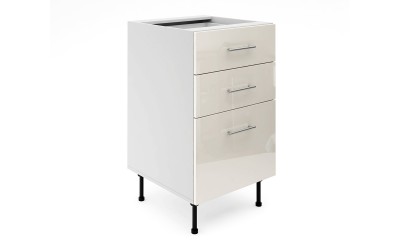 Долен кухненски шкаф Лукс Гланц М4 - 50 см - MDF Крем Гланц