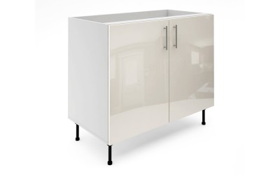 Долен кухненски шкаф Лукс Гланц М6 - 100 см - MDF Крем Гланц