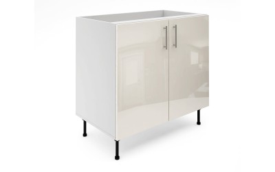 Долен кухненски шкаф Лукс Гланц М6 - 90 см - MDF Крем Гланц