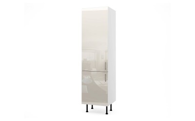 Колонен кухненски шкаф Лукс Гланц М13 - 60 см - MDF Крем Гланц