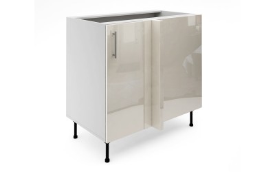 Долен кухненски шкаф Лукс Гланц М7 - 95 см - MDF Крем Гланц