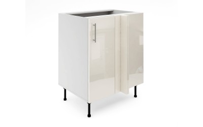 Долен кухненски шкаф Лукс Гланц М8 - 75 см - MDF Крем Гланц