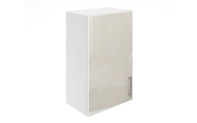 Горен кухненски шкаф Лукс Гланц М16 - 45 см - MDF Крем Гланц