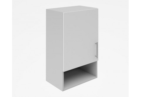 Горен кухненски шкаф Лукс мат М18 - 45 см - MDF Супер мат бял