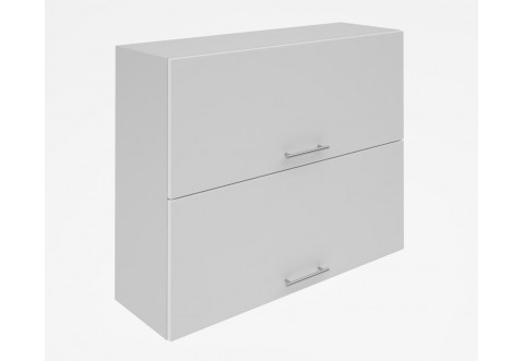 Горен кухненски шкаф Лукс мат М25 - 90 см - MDF Супер мат бял
