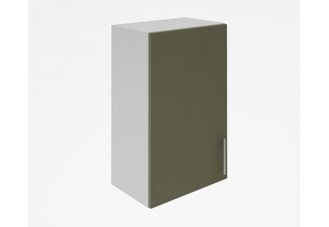 Горен кухненски шкаф Лукс мат М16 - 45 см - MDF Супер мат каменно сиво