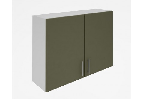 Горен кухненски шкаф Лукс мат М20 - 100 см - MDF Супер мат каменно сиво