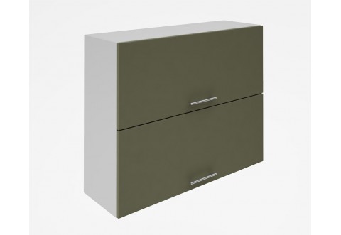 Горен кухненски шкаф Лукс мат М25 - 90 см - MDF Супер мат каменно сиво