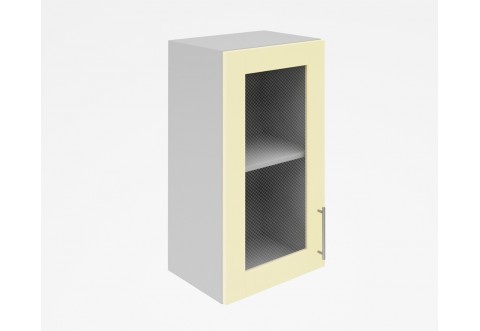 Горен кухненски шкаф Лукс мат М17 - 40 см - MDF Супер мат крем