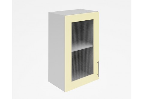 Горен кухненски шкаф Лукс мат М17 - 45 см - MDF Супер мат крем