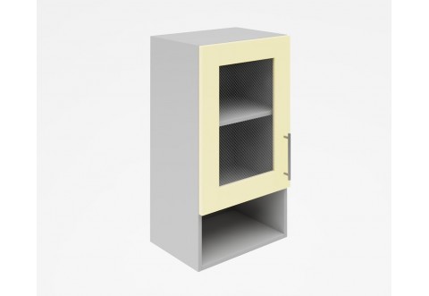 Горен кухненски шкаф Лукс мат М19 - 40 см - MDF Супер мат крем