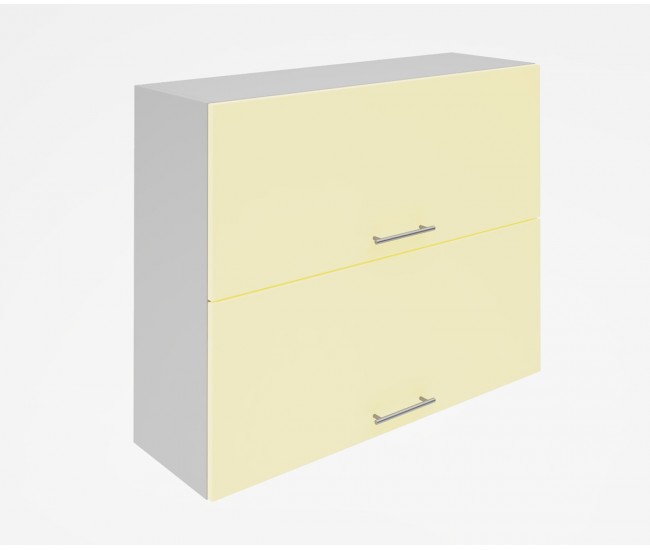 Горен кухненски шкаф Лукс мат М25 - 90 см - MDF Супер мат крем